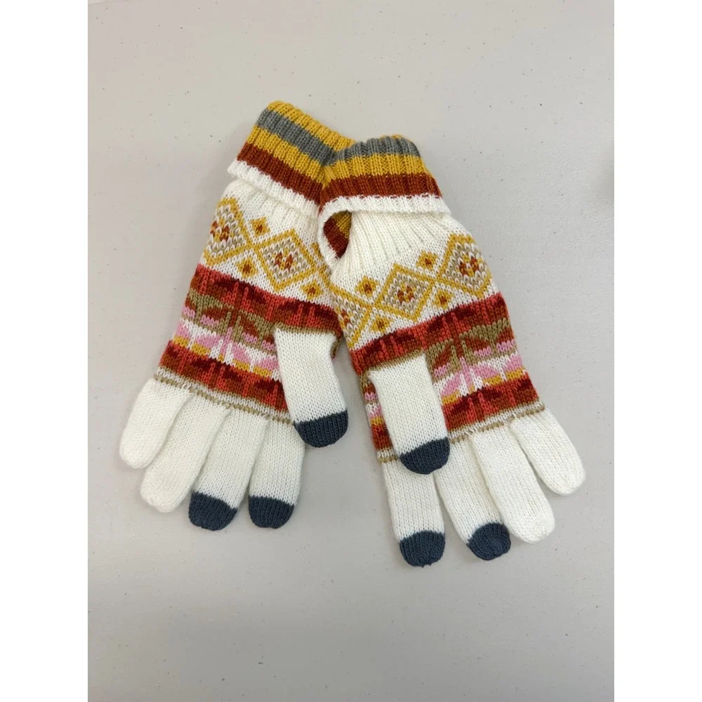 San Diego Hat Co Fair Isle Knit Tech Gloves Multi-Color O/S NWT